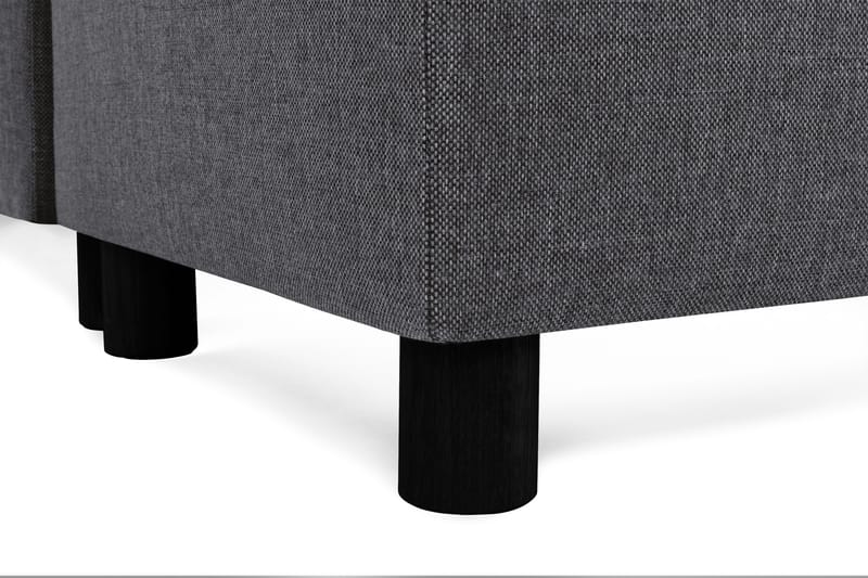 Crazy 4-sits Högervänd U-formad Small Soffa med Divan och Schäslong i Tyg - Mörkgrå - Möbler - Soffa - Divansoffa & schäslongsoffa - 3 sits soffa med divan