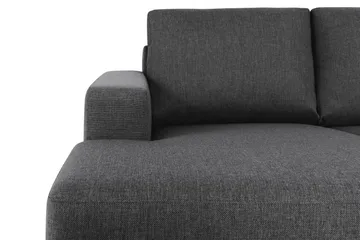 Crazy 4-sits Högervänd U-formad Small Soffa med Divan och Schäslong i Tyg - Mörkgrå - Möbler - Soffa - Divansoffa & schäslongsoffa - 3 sits soffa med divan
