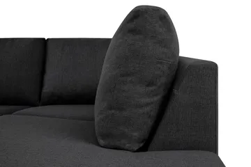 Crazy 4-sits Högervänd U-formad Small Soffa med Divan och Schäslong i Tyg - Mörkgrå - Möbler - Soffa - Divansoffa & schäslongsoffa - 3 sits soffa med divan