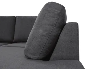 Crazy 4-sits Högervänd U-formad Small Soffa med Divan och Schäslong i Tyg - Mörkgrå - Möbler - Soffa - Divansoffa & schäslongsoffa - 3 sits soffa med divan