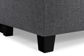 Crazy 4-sits Högervänd U-formad Small Soffa med Divan och Schäslong i Tyg - Mörkgrå - Möbler - Soffa - Divansoffa & schäslongsoffa - 3 sits soffa med divan