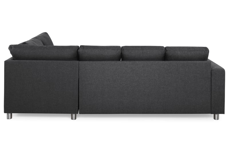 Crazy 4-sits Högervänd U-formad Small Soffa med Divan och Schäslong i Tyg - Mörkgrå - Möbler - Soffa - Divansoffa & schäslongsoffa - 3 sits soffa med divan