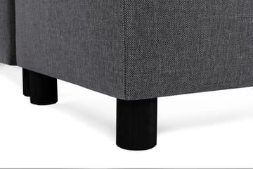 Crazy 4-sits Högervänd U-formad Small Soffa med Divan och Schäslong i Tyg - Mörkgrå - Möbler - Soffa - Divansoffa & schäslongsoffa - 3 sits soffa med divan