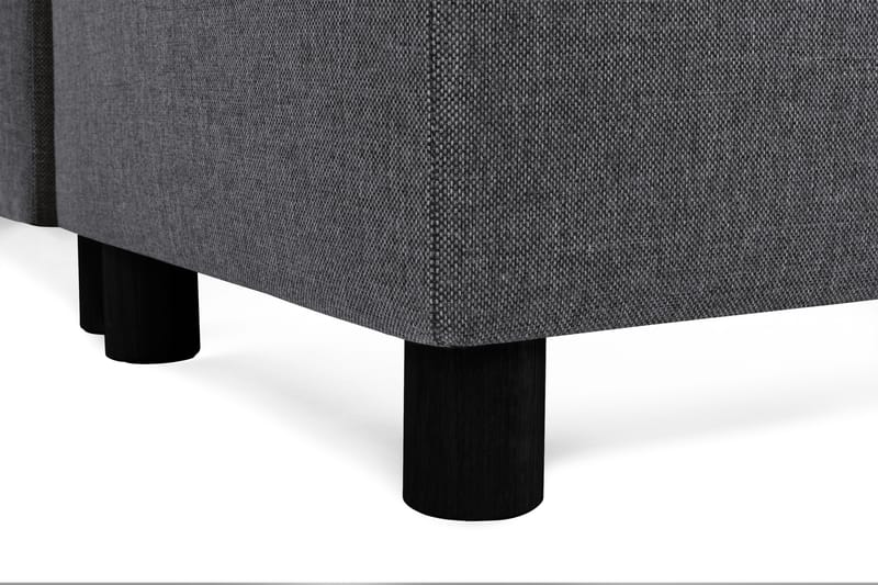 Crazy 4-sits Högervänd U-formad Small Soffa med Divan och Schäslong i Tyg - Mörkgrå - Möbler - Soffa - Divansoffa & schäslongsoffa - 3 sits soffa med divan