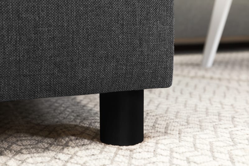 Crazy 4-sits Högervänd U-formad Small Soffa med Divan och Schäslong i Tyg - Mörkgrå - Möbler - Soffa - Divansoffa & schäslongsoffa - 3 sits soffa med divan