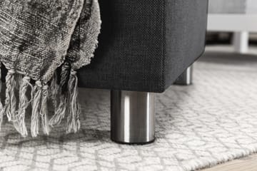 Crazy 4-sits Högervänd U-formad Small Soffa med Divan och Schäslong i Tyg - Mörkgrå - Möbler - Soffa - Divansoffa & schäslongsoffa - 3 sits soffa med divan