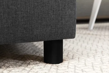 Crazy 4-sits Högervänd U-formad Small Soffa med Divan och Schäslong i Tyg - Mörkgrå - Möbler - Soffa - Divansoffa & schäslongsoffa - 3 sits soffa med divan
