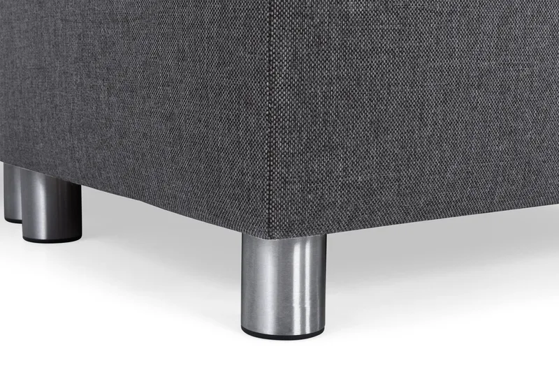 Crazy 4-sits Högervänd U-formad Small Soffa med Divan och Schäslong i Tyg - Mörkgrå - Möbler - Soffa - Divansoffa & schäslongsoffa - 3 sits soffa med divan
