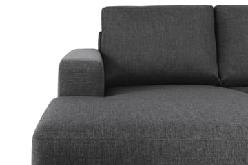 Crazy 4-sits Högervänd U-formad Small Soffa med Divan och Schäslong i Tyg - Mörkgrå - Möbler - Soffa - Divansoffa & schäslongsoffa - 3 sits soffa med divan