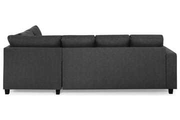 Crazy 4-sits Högervänd U-formad Small Soffa med Divan och Schäslong i Tyg - Mörkgrå - Möbler - Soffa - Divansoffa & schäslongsoffa - 3 sits soffa med divan