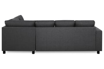 Crazy 4-sits Högervänd U-formad Small Soffa med Divan och Schäslong i Tyg - Mörkgrå - Möbler - Soffa - Divansoffa & schäslongsoffa - 3 sits soffa med divan