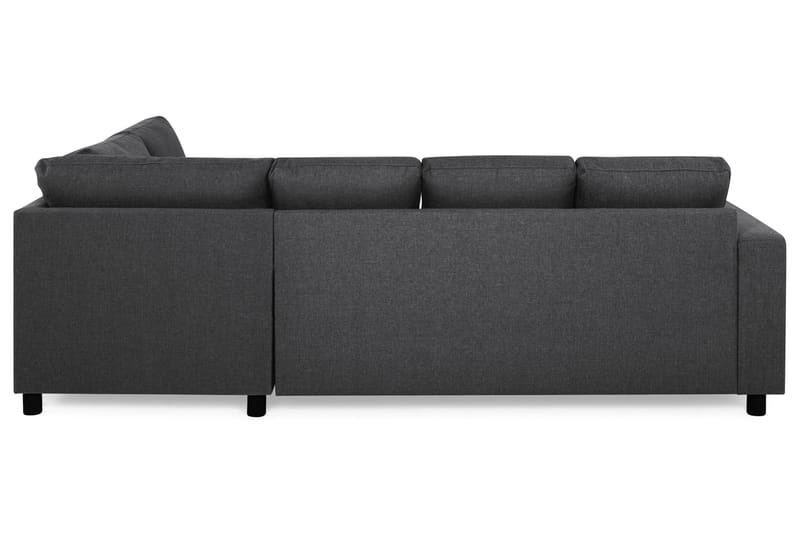 Crazy 4-sits Högervänd U-formad Small Soffa med Divan och Schäslong i Tyg - Mörkgrå - Möbler - Soffa - Divansoffa & schäslongsoffa - 3 sits soffa med divan