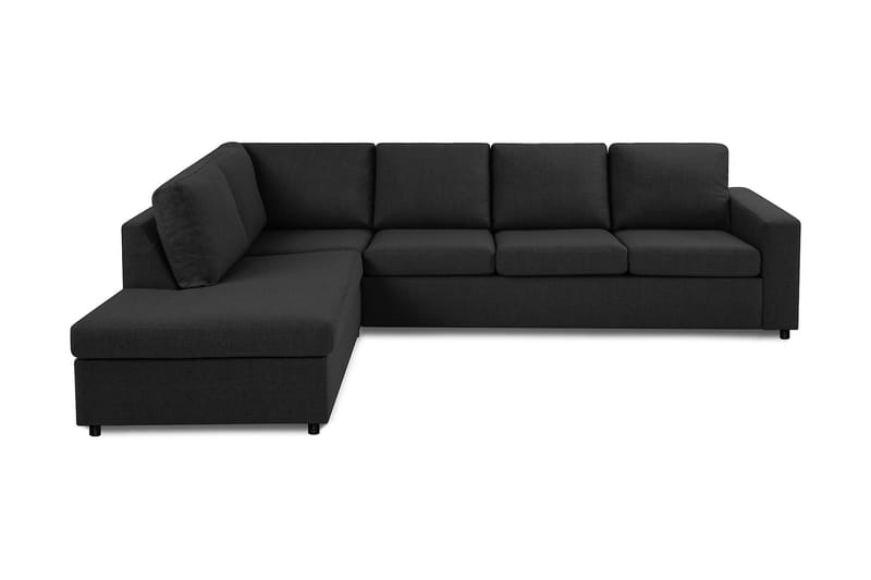 Crazy 4-sits Vänstervänd L-formad Schäslongsoffa i Tyg - Antracit - Möbler - Soffa - Divansoffa & schäslongsoffa - 3 sits soffa med divan