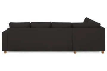 Crazy 4-sits Vänstervänd L-formad Schäslongsoffa i Tyg - Antracit - Möbler - Soffa - Divansoffa & schäslongsoffa - 3 sits soffa med divan