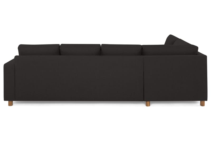 Crazy 4-sits Vänstervänd L-formad Schäslongsoffa i Tyg - Antracit - Möbler - Soffa - Divansoffa & schäslongsoffa - 3 sits soffa med divan