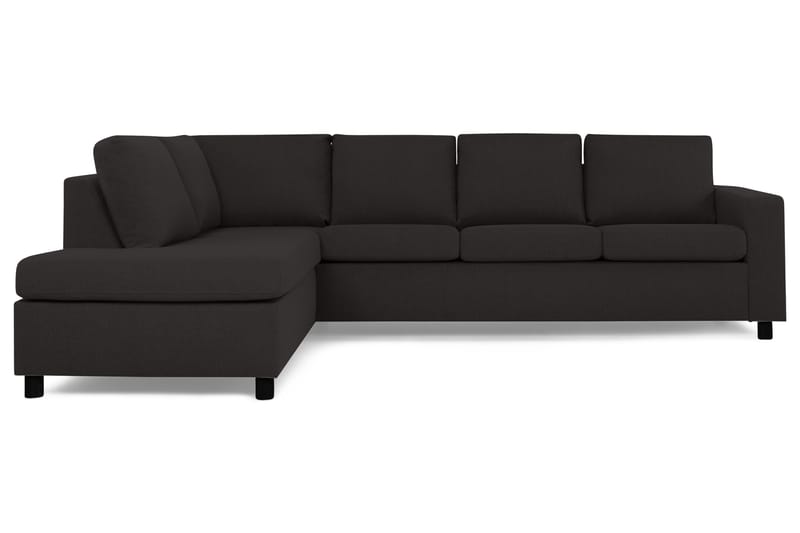 Crazy 4-sits Vänstervänd L-formad Schäslongsoffa i Tyg - Antracit - Möbler - Soffa - Divansoffa & schäslongsoffa - 3 sits soffa med divan