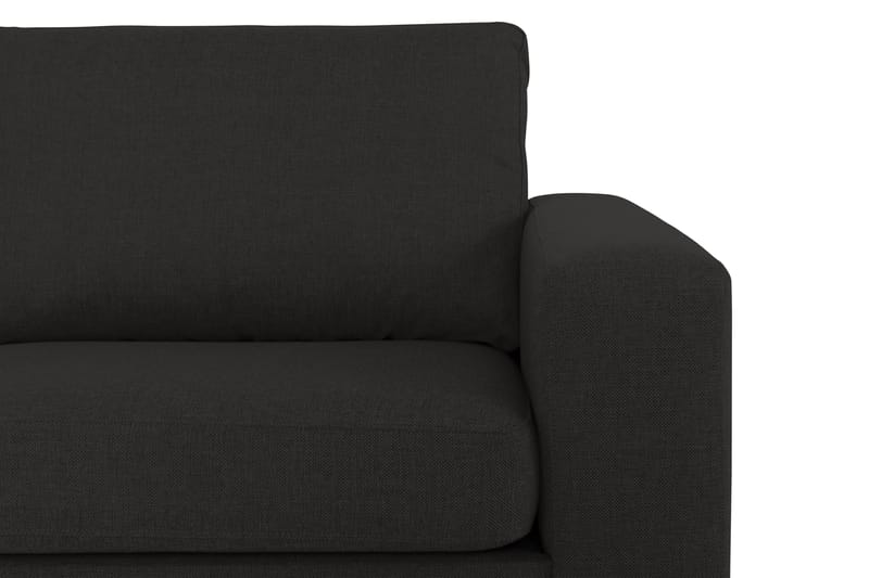 Crazy 4-sits Vänstervänd L-formad Schäslongsoffa i Tyg - Antracit - Möbler - Soffa - Divansoffa & schäslongsoffa - 3 sits soffa med divan