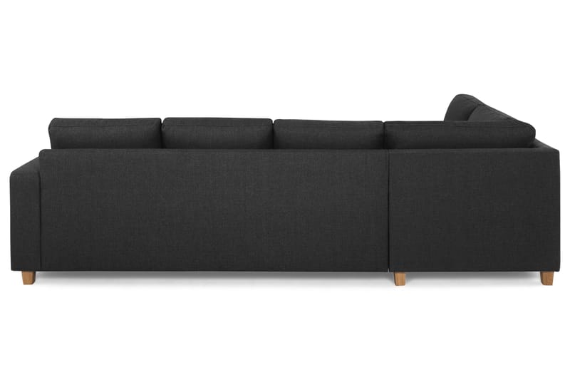 Crazy 4-sits Vänstervänd L-formad Schäslongsoffa i Tyg - Antracit - Möbler - Soffa - Divansoffa & schäslongsoffa - 3 sits soffa med divan