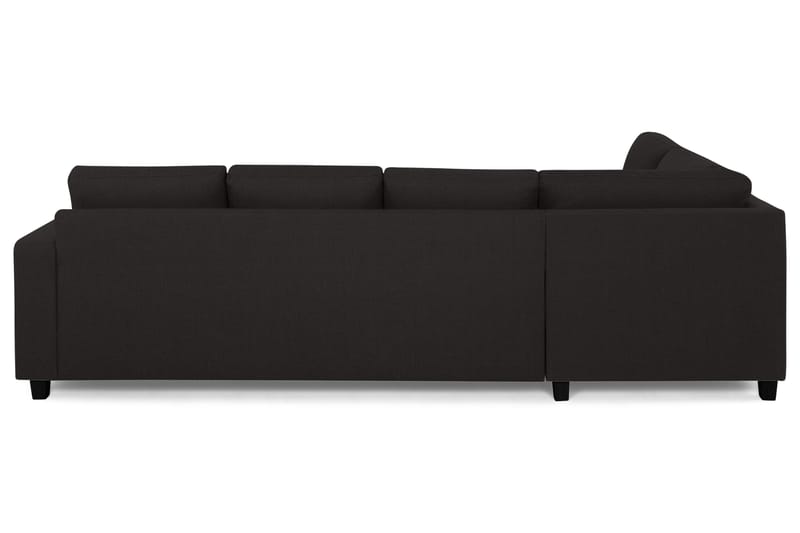 Crazy 4-sits Vänstervänd L-formad Schäslongsoffa i Tyg - Antracit - Möbler - Soffa - Divansoffa & schäslongsoffa - 3 sits soffa med divan
