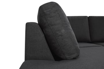Crazy 4-sits Vänstervänd L-formad Schäslongsoffa i Tyg - Antracit - Möbler - Soffa - Divansoffa & schäslongsoffa - 3 sits soffa med divan