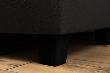 Crazy 4-sits Vänstervänd L-formad Schäslongsoffa i Tyg - Antracit - Möbler - Soffa - Divansoffa & schäslongsoffa - 3 sits soffa med divan