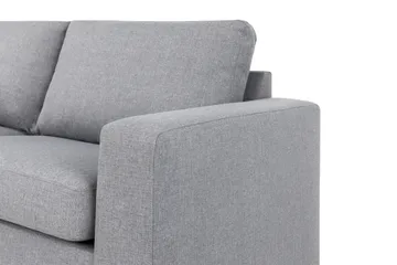 Crazy 4-sits Vänstervänd L-formad Schäslongsoffa i Tyg - Grå - Möbler - Soffa - Divansoffa & schäslongsoffa - 3 sits soffa med divan