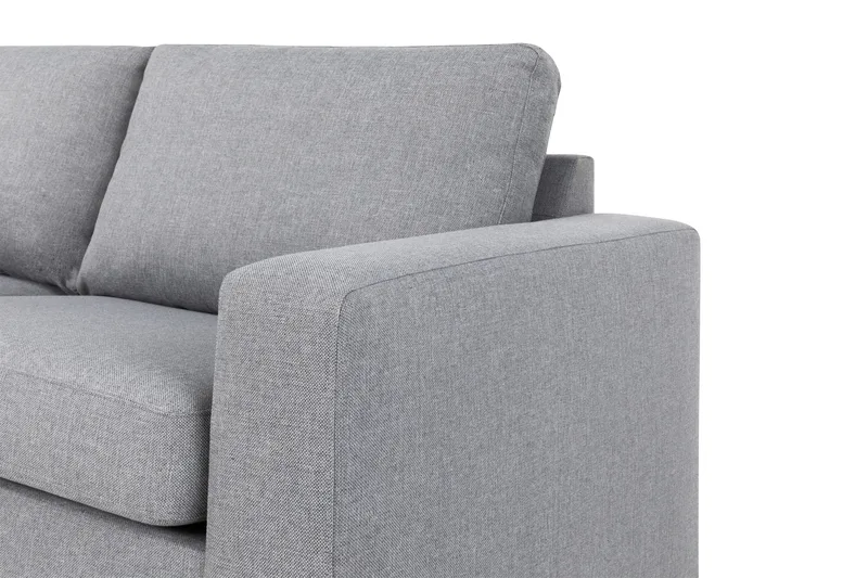 Crazy 4-sits Vänstervänd L-formad Schäslongsoffa i Tyg - Grå - Möbler - Soffa - Divansoffa & schäslongsoffa - 3 sits soffa med divan