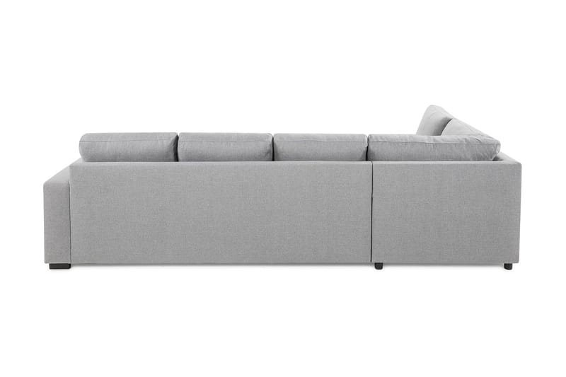 Crazy 4-sits Vänstervänd L-formad Schäslongsoffa i Tyg - Grå - Möbler - Soffa - Divansoffa & schäslongsoffa - 3 sits soffa med divan
