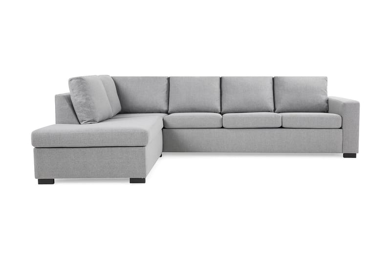 Crazy 4-sits Vänstervänd L-formad Schäslongsoffa i Tyg - Grå - Möbler - Soffa - Divansoffa & schäslongsoffa - 3 sits soffa med divan