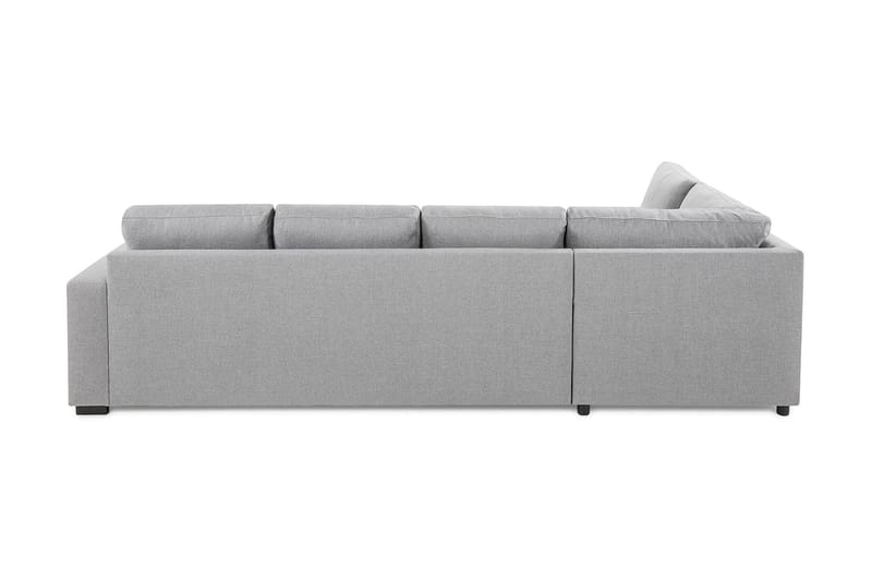 Crazy 4-sits Vänstervänd L-formad Schäslongsoffa i Tyg - Grå - Möbler - Soffa - Divansoffa & schäslongsoffa - 3 sits soffa med divan