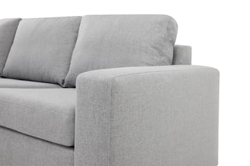 Crazy 4-sits Vänstervänd L-formad Schäslongsoffa i Tyg - Grå - Möbler - Soffa - Divansoffa & schäslongsoffa - 3 sits soffa med divan