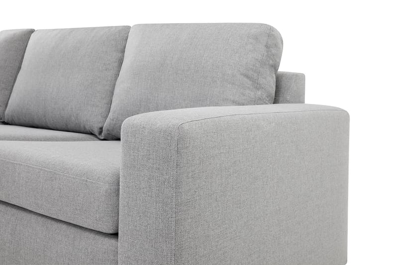 Crazy 4-sits Vänstervänd L-formad Schäslongsoffa i Tyg - Grå - Möbler - Soffa - Divansoffa & schäslongsoffa - 3 sits soffa med divan