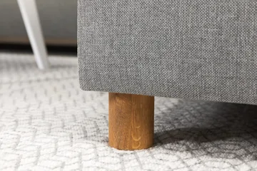 Crazy 4-sits Vänstervänd L-formad Schäslongsoffa i Tyg - Grå - Möbler - Soffa - Divansoffa & schäslongsoffa - 3 sits soffa med divan
