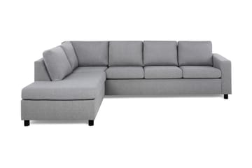 Crazy 4-sits Vänstervänd L-formad Schäslongsoffa i Tyg - Grå - Möbler - Soffa - Divansoffa & schäslongsoffa - 3 sits soffa med divan