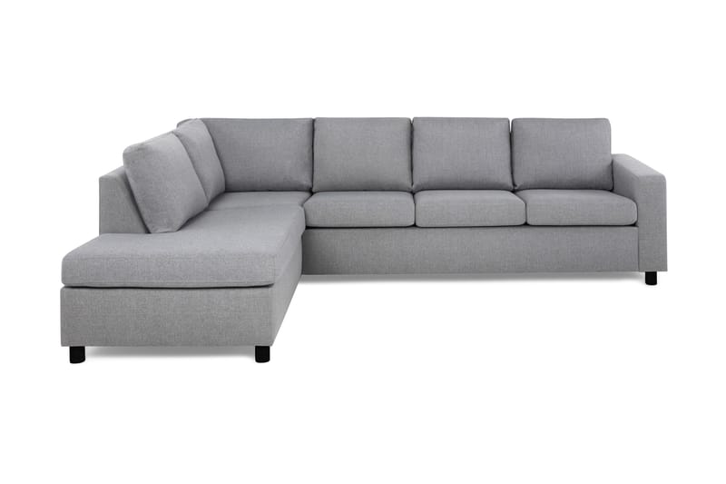 Crazy 4-sits Vänstervänd L-formad Schäslongsoffa i Tyg - Grå - Möbler - Soffa - Divansoffa & schäslongsoffa - 3 sits soffa med divan