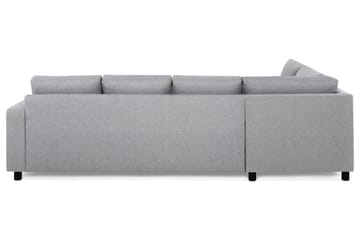 Crazy 4-sits Vänstervänd L-formad Schäslongsoffa i Tyg - Grå - Möbler - Soffa - Divansoffa & schäslongsoffa - 3 sits soffa med divan