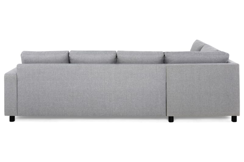 Crazy 4-sits Vänstervänd L-formad Schäslongsoffa i Tyg - Grå - Möbler - Soffa - Divansoffa & schäslongsoffa - 3 sits soffa med divan