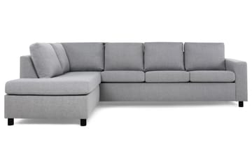 Crazy 4-sits Vänstervänd L-formad Schäslongsoffa i Tyg - Grå - Möbler - Soffa - Divansoffa & schäslongsoffa - 3 sits soffa med divan