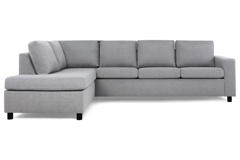 Crazy 4-sits Vänstervänd L-formad Schäslongsoffa i Tyg - Grå - Möbler - Soffa - Divansoffa & schäslongsoffa - 3 sits soffa med divan