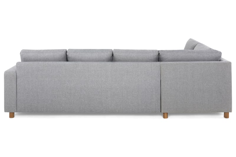 Crazy 4-sits Vänstervänd L-formad Schäslongsoffa i Tyg - Grå - Möbler - Soffa - Divansoffa & schäslongsoffa - 3 sits soffa med divan