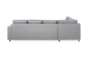 Crazy 4-sits Vänstervänd L-formad Schäslongsoffa i Tyg - Grå - Möbler - Soffa - Divansoffa & schäslongsoffa - 3 sits soffa med divan