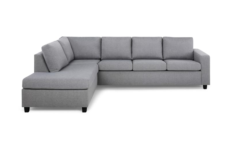 Crazy 4-sits Vänstervänd L-formad Schäslongsoffa i Tyg - Grå - Möbler - Soffa - Divansoffa & schäslongsoffa - 3 sits soffa med divan