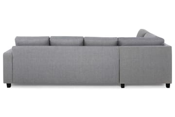 Crazy 4-sits Vänstervänd L-formad Schäslongsoffa i Tyg - Grå - Möbler - Soffa - Divansoffa & schäslongsoffa - 3 sits soffa med divan