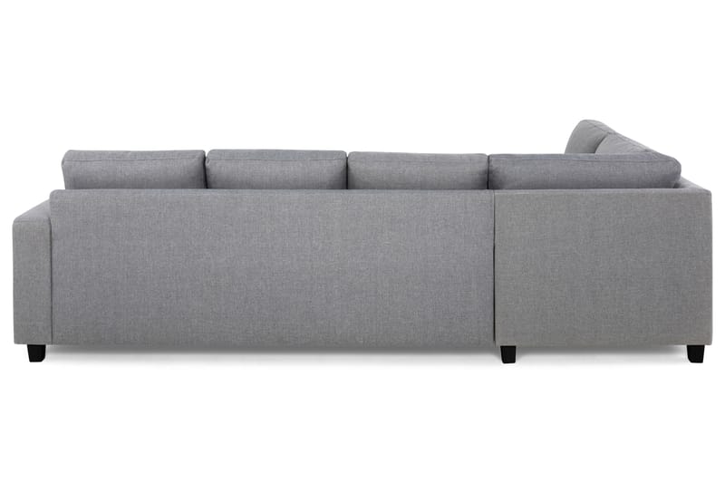 Crazy 4-sits Vänstervänd L-formad Schäslongsoffa i Tyg - Grå - Möbler - Soffa - Divansoffa & schäslongsoffa - 3 sits soffa med divan
