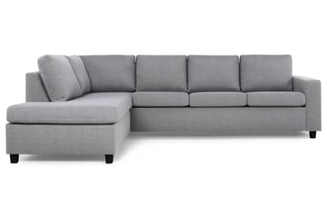 Crazy 4-sits Vänstervänd L-formad Schäslongsoffa i Tyg - Grå - Möbler - Soffa - Divansoffa & schäslongsoffa - 3 sits soffa med divan