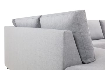 Crazy 4-sits Vänstervänd L-formad Schäslongsoffa i Tyg - Grå - Möbler - Soffa - Divansoffa & schäslongsoffa - 3 sits soffa med divan