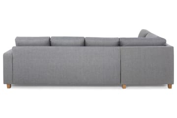 Crazy 4-sits Vänstervänd L-formad Schäslongsoffa i Tyg - Grå - Möbler - Soffa - Divansoffa & schäslongsoffa - 3 sits soffa med divan