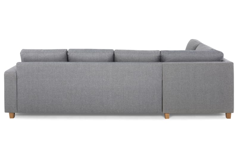Crazy 4-sits Vänstervänd L-formad Schäslongsoffa i Tyg - Grå - Möbler - Soffa - Divansoffa & schäslongsoffa - 3 sits soffa med divan