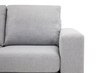 Crazy 4-sits Vänstervänd L-formad Schäslongsoffa i Tyg - Grå - Möbler - Soffa - Divansoffa & schäslongsoffa - 3 sits soffa med divan
