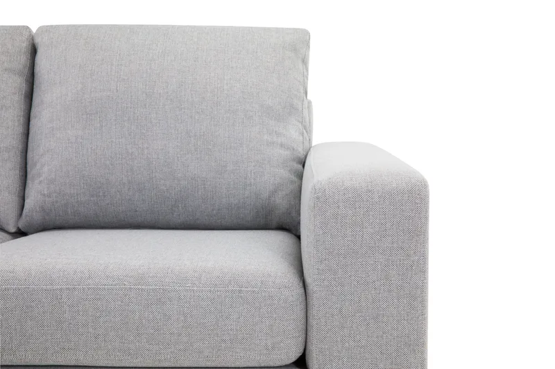 Crazy 4-sits Vänstervänd L-formad Schäslongsoffa i Tyg - Grå - Möbler - Soffa - Divansoffa & schäslongsoffa - 3 sits soffa med divan